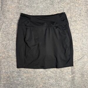Under Armour HeatGear Athletic Skort Black Fitted Tennis Golf Skirt Small